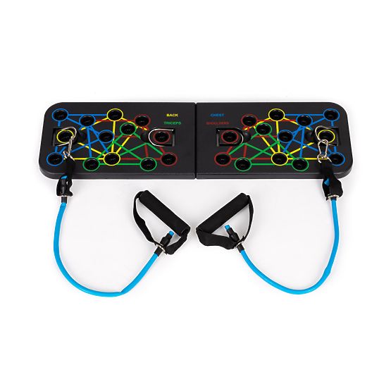 Edződeszka fogantyúkkal fekvőtámaszokhoz 25 az 1-ben készlet