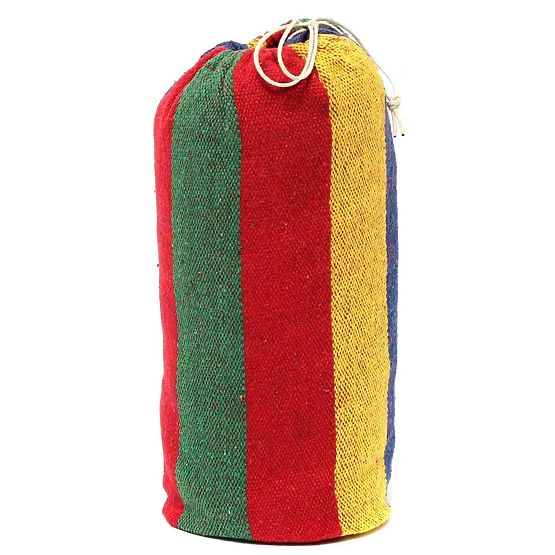 Egyszemélyes függőágy 40 cm-es rúddal 400257 Piros