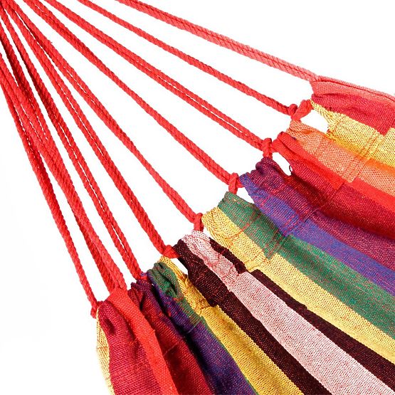 Egyszemélyes függőágy 40 cm-es terítőrúddal 400257 Sárga