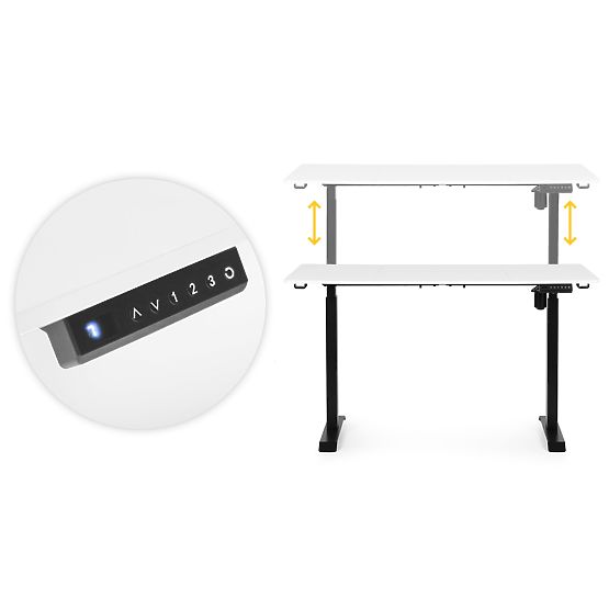 Elektromos állítható asztal 140x70 cm, állítható magasság 76-121 cm ModernHome