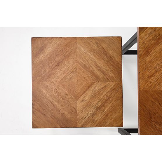 ELZA 2 padkészlet, dió / fekete (1p=1db)