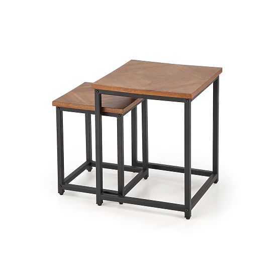 ELZA 2 padkészlet, dió / fekete (1p=1db)