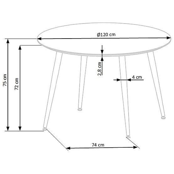 EMBOS fekete / arany asztal (2p=1ks)