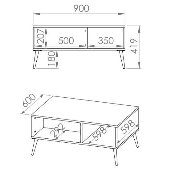 Erdei dohányzóasztal - zöld