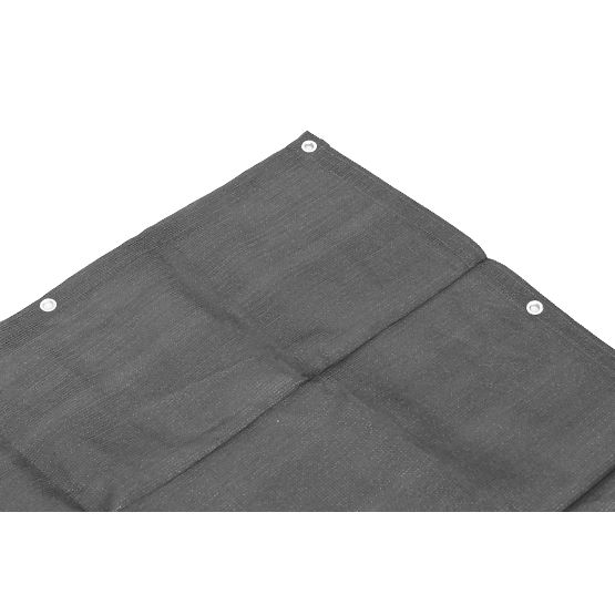 Erkély árnyékoló szerelvényekkel 100x500 cm árnyékoló háló + szerelési elemek szürke MultiGarden