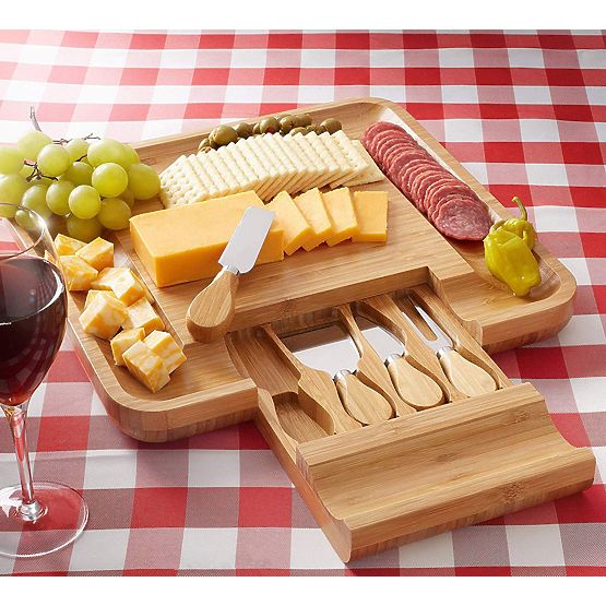 Estera bambusz tálaló- és sajttál