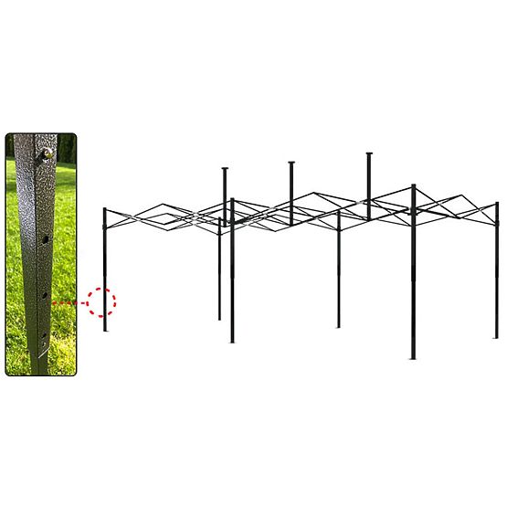 Expressz kereskedelmi pavilon - 3x6 m - kék