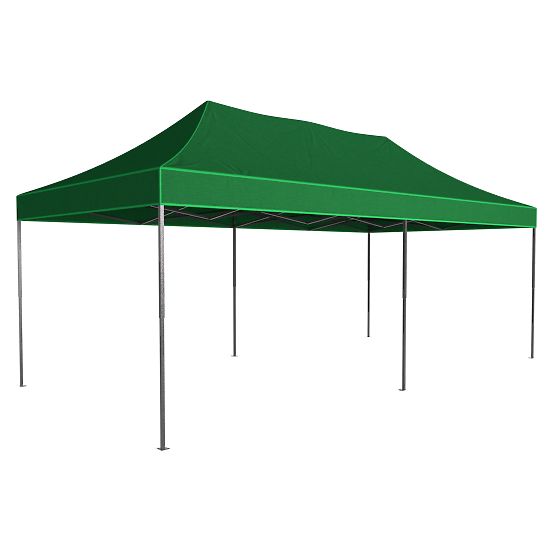 Expressz kereskedelmi pavilon - 3x6 m - zöld