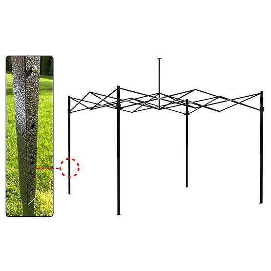 Expressz üzleti pavilon 3x3 m fekete