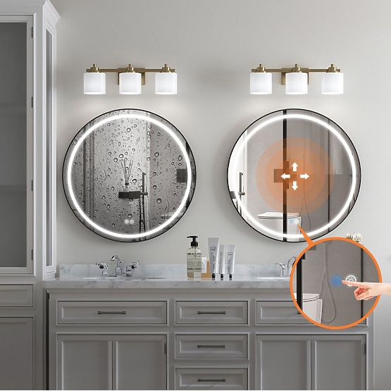 FALI LED TÜKÖR 50cm MMJ Fekete