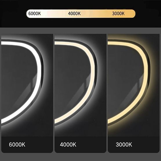 FALI LED TÜKÖR BLUETOOTH FUNKCIÓVAL 70x100cm FOG