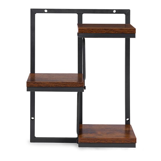 Fali virágtartó függő polc virágokhoz dekoráció 3 szintes loft ModernHome