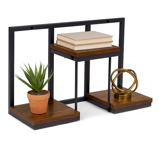 Fali virágtartó függő polc virágoknak dekoráció 3 szintes loft ModernHome