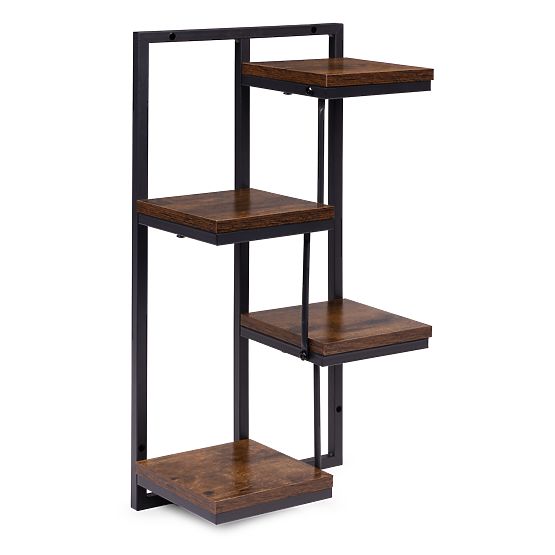 Fali virágtartó polc növényekhez dekoráció 4 szintes loft ModernHome