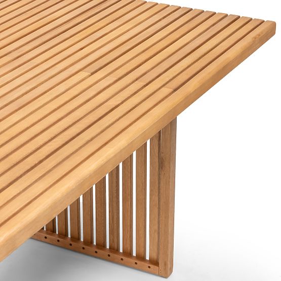 Familis ll kerti asztal, 240 cm, teak megjelenés, FSC eukaliptusz fa