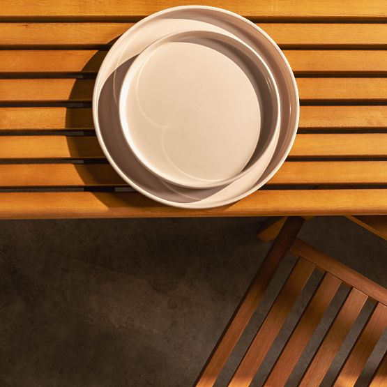 Familis ll kerti asztal, 240 cm, teak megjelenés, FSC eukaliptusz fa