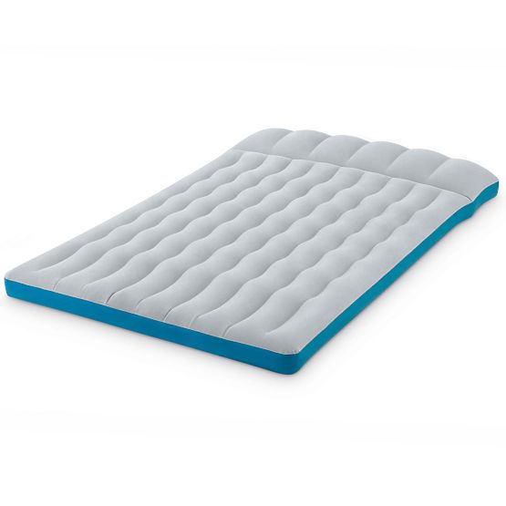 Felfújható kétszemélyes kemping matrac 193x127x17 cm ágy háttámlával INTEX 67999