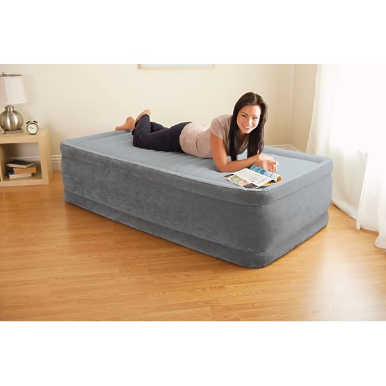 Felfújható matrac 191x99 cm pumpával egyszemélyes INTEX DELUXE 64412ND