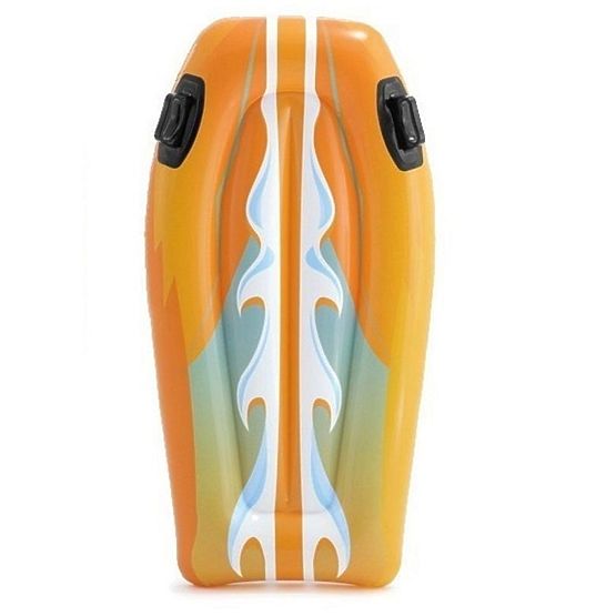 Felfújható úszódeszka gyerekeknek fogantyúkkal INTEX 58165 NARANCS