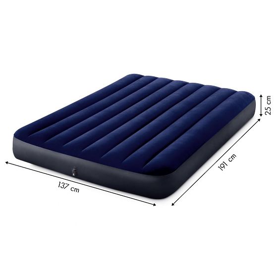 Felfújható velúr matrac 191x137cm INTEX