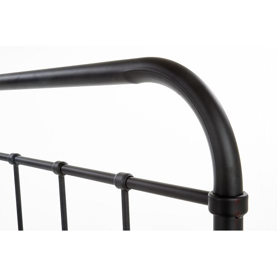 Fém ágy LINDA 120x200 cm - fekete