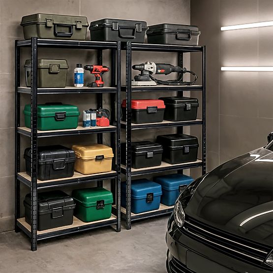 FÉM ÁLLVÁNY 90x40x180 FEKETE