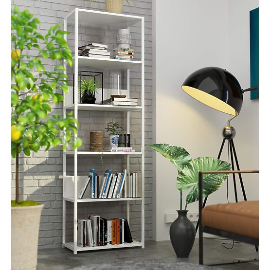 FÉM LOFT POLC 600 FEHÉR/FEHÉR