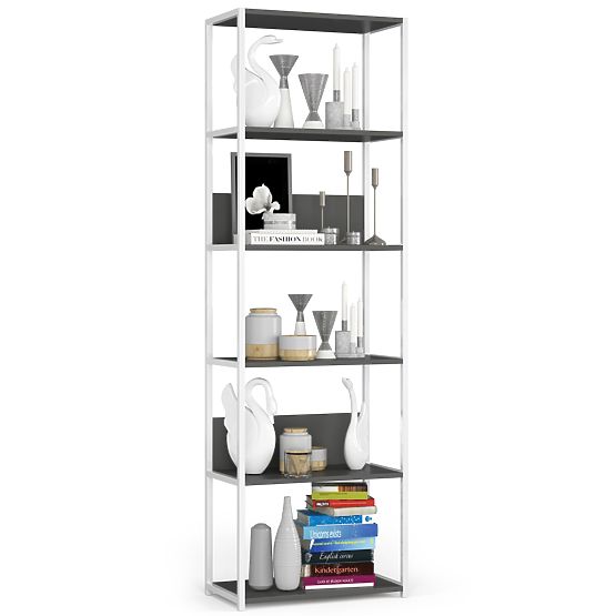 FÉM LOFT POLC 600 FEHÉR/SZÜRKE