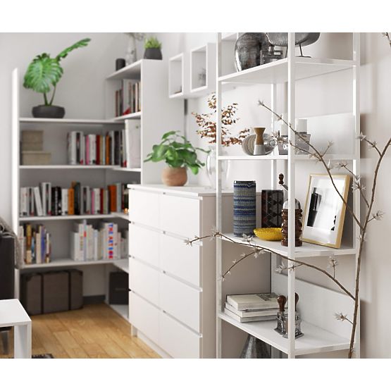 FÉM LOFT POLC 700 FEHÉR/FEHÉR