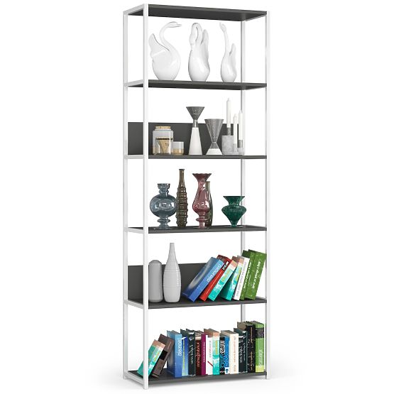 FÉM LOFT POLC 700 FEHÉR/SZÜRKE