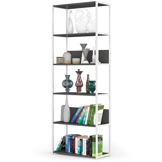 FÉM LOFT POLC 700 FEHÉR/SZÜRKE