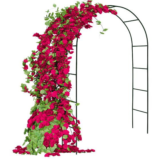 Fém pergola ív fekete 240 cm