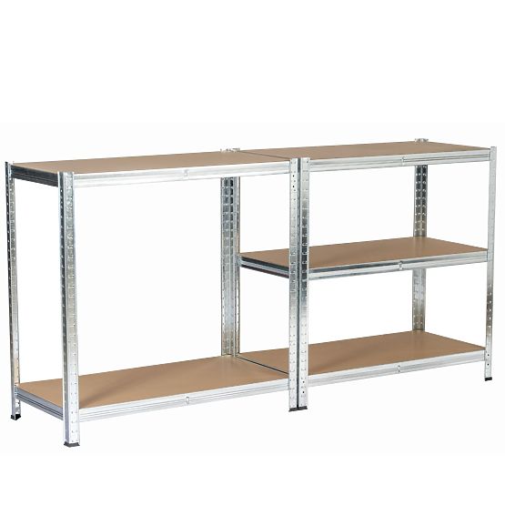 FÉM POLC 90x40x180 EZÜST