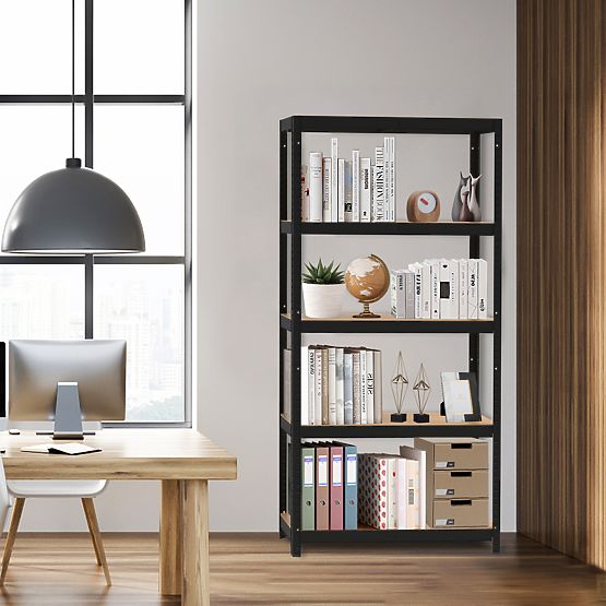 Fém raktári polc garázsba és pincébe 5 polccal