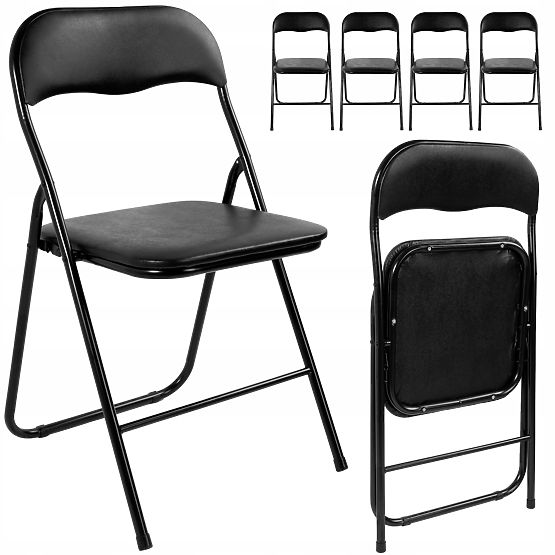 FETA BLACK 180 cm-es catering készlet + 6 BASICO szék