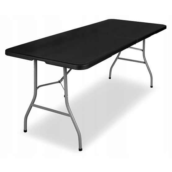 FETA BLACK 180 cm-es catering készlet + 6 BLACK szék