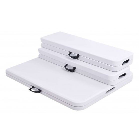FETA WHITE vendéglátó készlet asztal + 2 pad