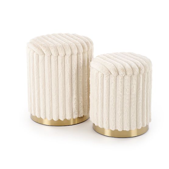 FIDO 2 puff készlet, krémszínű/arany (1p=1készlet)