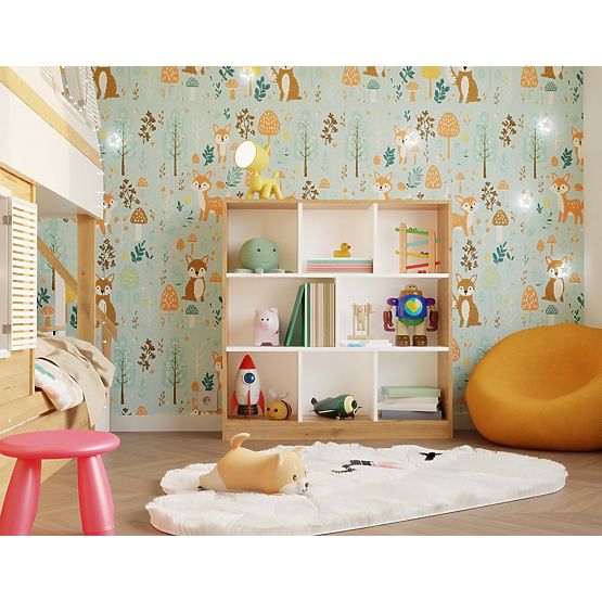 Fiesta 8P Álló Polc ARTISAN TÖLGY / FEHÉR