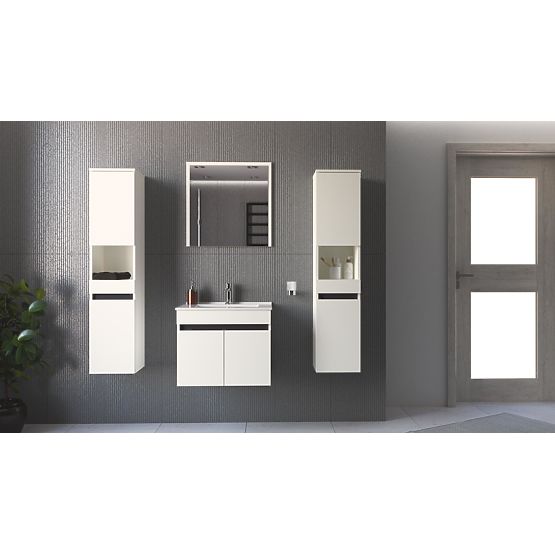 FIGARO Mosdó alatti szekrény 60/2D fehér (1p=1db)