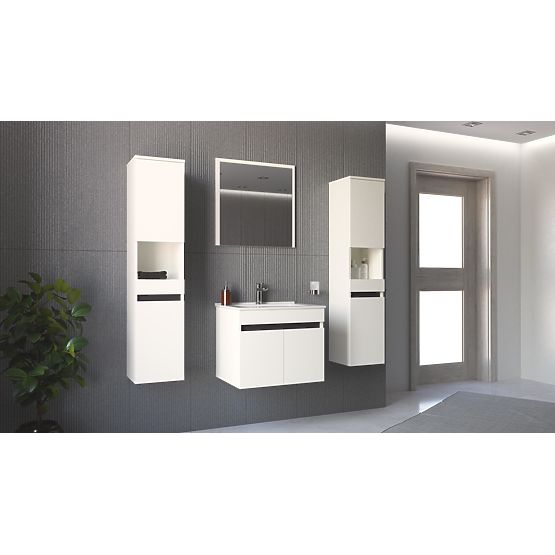 FIGARO Mosdó alatti szekrény 60/2D fehér (1p=1db)