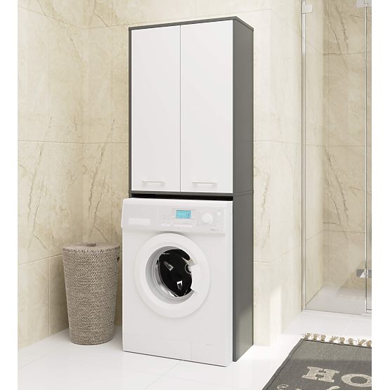 FIN 180 MOSDÓ OSZLOP MOSÓGÉPHEZ TELJES 2D - SZÜRKE / FEHÉR