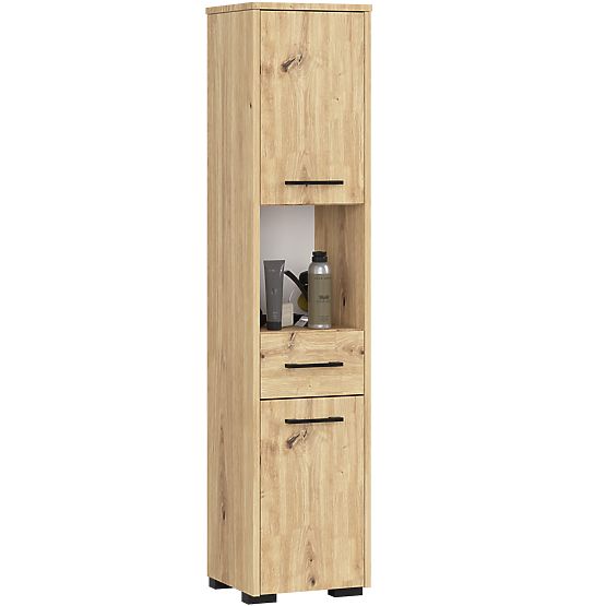 FIN FÜRDŐSZOBAI OSZLOP POLC 30 2D 1SZ 1W 140cm ARTISAN TÖLGY