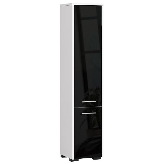 FIN FÜRDŐSZOBAI POLC 30 2D 140cm FEKETE FÉNYES