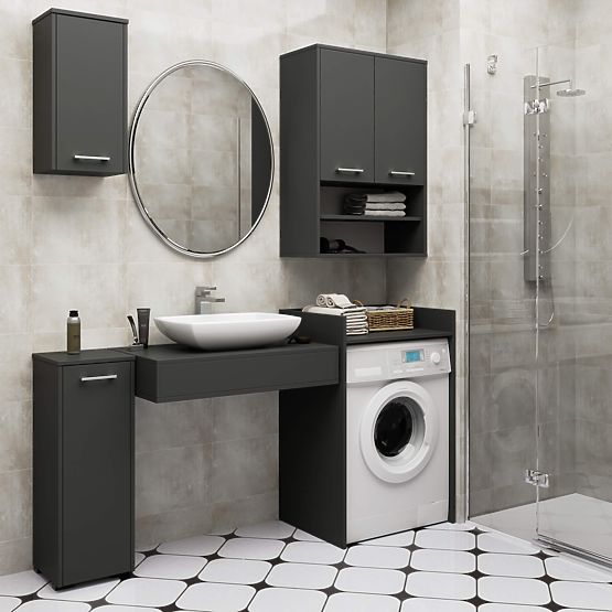 FIN MOSÓGÉP SZEKRÉNY GRAFIT SZÜRKE