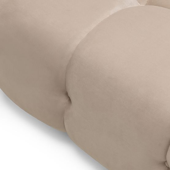 Fluf Big bal oldali modul világos bézs, bársony