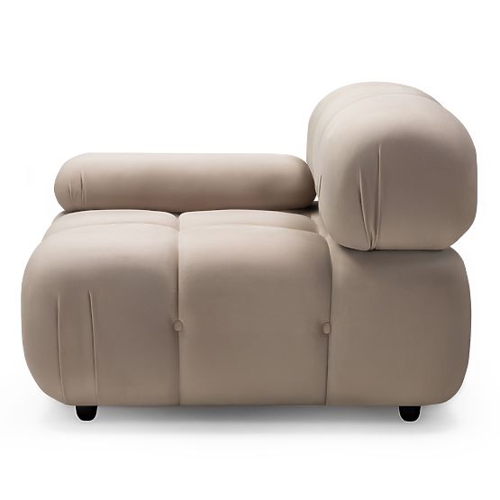 Fluf Big bal oldali modul világos bézs, bársony