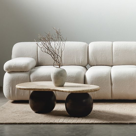 Fluf Big bal oldali modul világos bézs, boucle