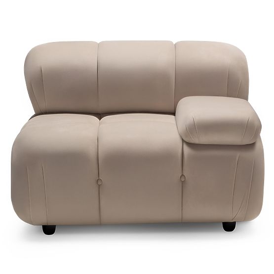 Fluf Big jobb oldali modul világos bézs, bársony