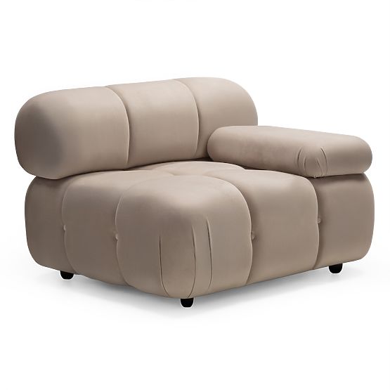 Fluf Big jobb oldali modul világos bézs, bársony